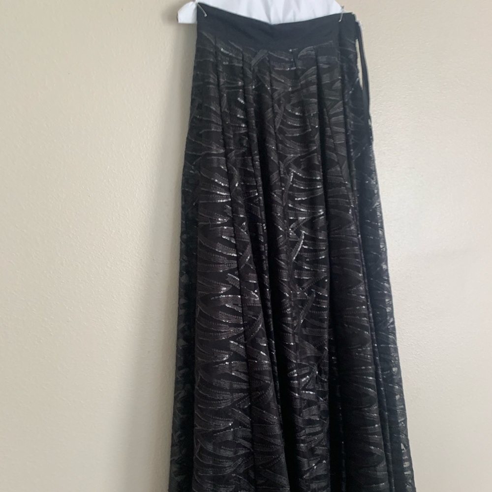 Black Lehenga Skirt from the Saree Room - Picture 5 of 8